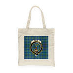 Canvas Tote Bags Royal Scottish Keith Ancient Clan Badge Tartan Plaid Tote Bag - Scotstee Shop
