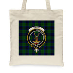 Canvas Tote Bags Royal Scottish Keith Modern Clan Badge Tartan Plaid Tote Bag - Scotstee Shop
