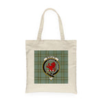 Canvas Tote Bags Royal Scottish Kelly Clan Badge Tartan Plaid Tote Bag - Scotstee Shop
