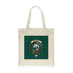 Canvas Tote Bags Royal Scottish Kennedy Hunting Clan Badge Tartan Plaid Tote Bag - Scotstee Shop