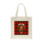 Canvas Tote Bags Royal Scottish Kerr Modern Clan Badge Tartan Plaid Tote Bag - Scotstee Shop