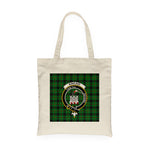 Canvas Tote Bags Royal Scottish Kincaid Clan Badge Tartan Plaid Tote Bag - Scotstee Shop