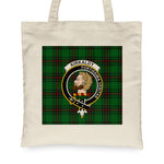 Canvas Tote Bags Royal Scottish Kirkaldy Clan Badge Tartan Plaid Tote Bag - Scotstee Shop