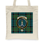 Canvas Tote Bags Royal Scottish Kirkpatrick Clan Badge Tartan Plaid Tote Bag - Scotstee Shop