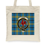 Canvas Tote Bags Royal Scottish Laing Ancient Clan Badge Tartan Plaid Tote Bag - Scotstee Shop