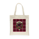 Canvas Tote Bags Royal Scottish Little Clan Badge Tartan Plaid Tote Bag - Scotstee Shop