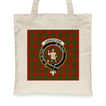 Canvas Tote Bags Royal Scottish Livingstone Clan Badge Tartan Plaid Tote Bag - Scotstee Shop
