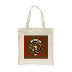 Canvas Tote Bags Royal Scottish Livingstone Clan Badge Tartan Plaid Tote Bag - Scotstee Shop