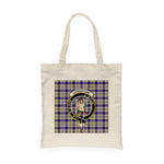 Canvas Tote Bags Royal Scottish Livingstone Dress Clan Badge Tartan Plaid Tote Bag - Scotstee Shop