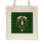 Canvas Tote Bags Royal Scottish Logie Clan Badge Tartan Plaid Tote Bag - Scotstee Shop
