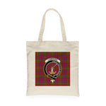 Canvas Tote Bags Royal Scottish Lumsden Clan Badge Tartan Plaid Tote Bag - Scotstee Shop