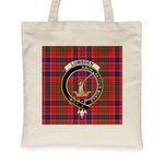 Canvas Tote Bags Royal Scottish Lumsden Modern Clan Badge Tartan Plaid Tote Bag - Scotstee Shop