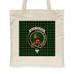 Canvas Tote Bags Royal Scottish MacAlpine Modern Clan Badge Tartan Plaid Tote Bag - Scotstee Shop