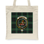 Canvas Tote Bags Royal Scottish MacAuley Hunting Clan Badge Tartan Plaid Tote Bag - Scotstee Shop
