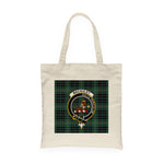Canvas Tote Bags Royal Scottish MacAuley Hunting Clan Badge Tartan Plaid Tote Bag - Scotstee Shop