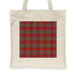 Canvas Tote Bags Royal Scottish MacBean Clan Badge Tartan Plaid Tote Bag - Scotstee Shop
