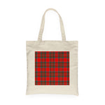 Canvas Tote Bags Royal Scottish MacBean Modern Clan Badge Tartan Plaid Tote Bag - Scotstee Shop