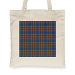 Canvas Tote Bags Royal Scottish MacBeth Ancient Clan Badge Tartan Plaid Tote Bag - Scotstee Shop