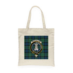 Canvas Tote Bags Royal Scottish MacCallum Ancient Clan Badge Tartan Plaid Tote Bag - Scotstee Shop