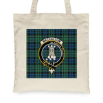 Canvas Tote Bags Royal Scottish MacCallum Ancient Clan Badge Tartan Plaid Tote Bag - Scotstee Shop