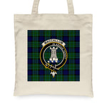 Canvas Tote Bags Royal Scottish MacCallum Modern Clan Badge Tartan Plaid Tote Bag - Scotstee Shop