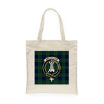 Canvas Tote Bags Royal Scottish MacCallum Modern Clan Badge Tartan Plaid Tote Bag - Scotstee Shop