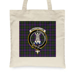 Canvas Tote Bags Royal Scottish MacCallum Of Berwick Clan Badge Tartan Plaid Tote Bag - Scotstee Shop
