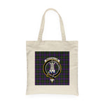 Canvas Tote Bags Royal Scottish MacCallum Of Berwick Clan Badge Tartan Plaid Tote Bag - Scotstee Shop
