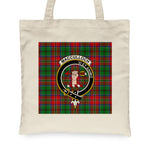 Canvas Tote Bags Royal Scottish MacCulloch Clan Badge Tartan Plaid Tote Bag - Scotstee Shop