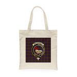 Canvas Tote Bags Royal Scottish MacDonald Clan Donald Modern Clan Badge Tartan Plaid Tote Bag - Scotstee Shop