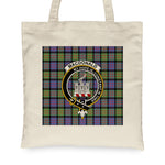 Canvas Tote Bags Royal Scottish MacDonald Clan Ranald Ancient Clan Badge Tartan Plaid Tote Bag - Scotstee Shop