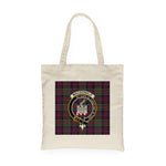 Canvas Tote Bags Royal Scottish MacDonald Clan Ranald Clan Badge Tartan Plaid Tote Bag - Scotstee Shop
