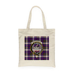 Canvas Tote Bags Royal Scottish MacDonald Clan Ranald Dress Modern Clan Badge Tartan Plaid Tote Bag - Scotstee Shop