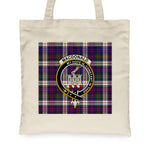 Canvas Tote Bags Royal Scottish MacDonald Clan Ranald Dress Modern Clan Badge Tartan Plaid Tote Bag - Scotstee Shop