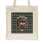Canvas Tote Bags Royal Scottish MacDonald Of Sleat Ancient Clan Badge Tartan Plaid Tote Bag - Scotstee Shop