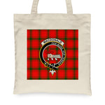 Canvas Tote Bags Royal Scottish MacDonald Of Sleat Clan Badge Tartan Plaid Tote Bag - Scotstee Shop