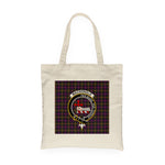 Canvas Tote Bags Royal Scottish MacDonald Of Sleat Modern Clan Badge Tartan Plaid Tote Bag - Scotstee Shop