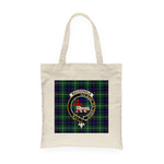 Canvas Tote Bags Royal Scottish MacDonald Sleat Of The Isles Hunting Modern Clan Badge Tartan Plaid Tote Bag - Scotstee Shop