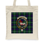 Canvas Tote Bags Royal Scottish MacDonald Sleat Of The Isles Hunting Modern Clan Badge Tartan Plaid Tote Bag - Scotstee Shop