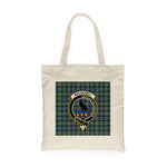 Canvas Tote Bags Royal Scottish MacDonell Of Glengarry Ancient Clan Badge Tartan Plaid Tote Bag - Scotstee Shop