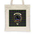 Canvas Tote Bags Royal Scottish MacDonell Of Glengarry Clan Badge Tartan Plaid Tote Bag - Scotstee Shop
