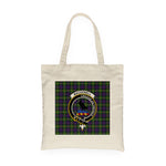 Canvas Tote Bags Royal Scottish MacDonell Of Glengarry Clan Badge Tartan Plaid Tote Bag - Scotstee Shop