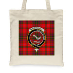Canvas Tote Bags Royal Scottish MacDougall Modern Clan Badge Tartan Plaid Tote Bag - Scotstee Shop