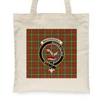 Canvas Tote Bags Royal Scottish MacDougall Of Lochcarron Clan Badge Tartan Plaid Tote Bag - Scotstee Shop