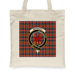 Canvas Tote Bags Royal Scottish MacDuff Ancient Clan Badge Tartan Plaid Tote Bag - Scotstee Shop
