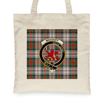 Canvas Tote Bags Royal Scottish MacDuff Dress Ancient Clan Badge Tartan Plaid Tote Bag - Scotstee Shop