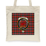 Canvas Tote Bags Royal Scottish MacDuff Modern Clan Badge Tartan Plaid Tote Bag - Scotstee Shop