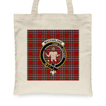 Canvas Tote Bags Royal Scottish MacFarlane Clan Badge Tartan Plaid Tote Bag - Scotstee Shop
