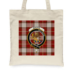 Canvas Tote Bags Royal Scottish MacFie Of Dreghorm Clan Badge Tartan Plaid Tote Bag - Scotstee Shop