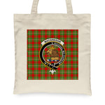 Canvas Tote Bags Royal Scottish MacGregor Clan Badge Tartan Plaid Tote Bag - Scotstee Shop